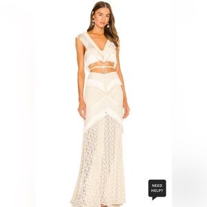 PatBO 2 Piece Fringe Trim Set in Sandstone